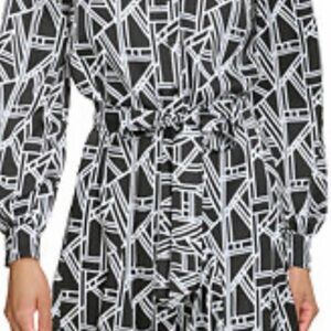 Karl Lagerfeld Monochrome Patterned Blouse